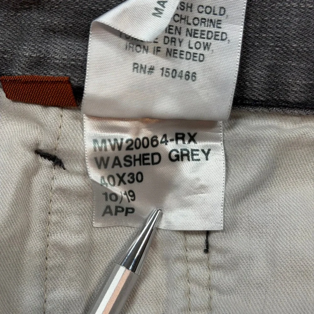Red Ale by Alesbury Jeans Mens 40x30 Washed Grey Good Straight Leg MW20064-RX